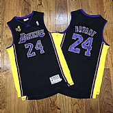 Lakers 24 Kobe Bryant Black 2009 NBA Champions Patch Adidas Hardwood Classics Jersey,baseball caps,new era cap wholesale,wholesale hats